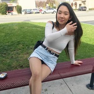 White off the shoulder top